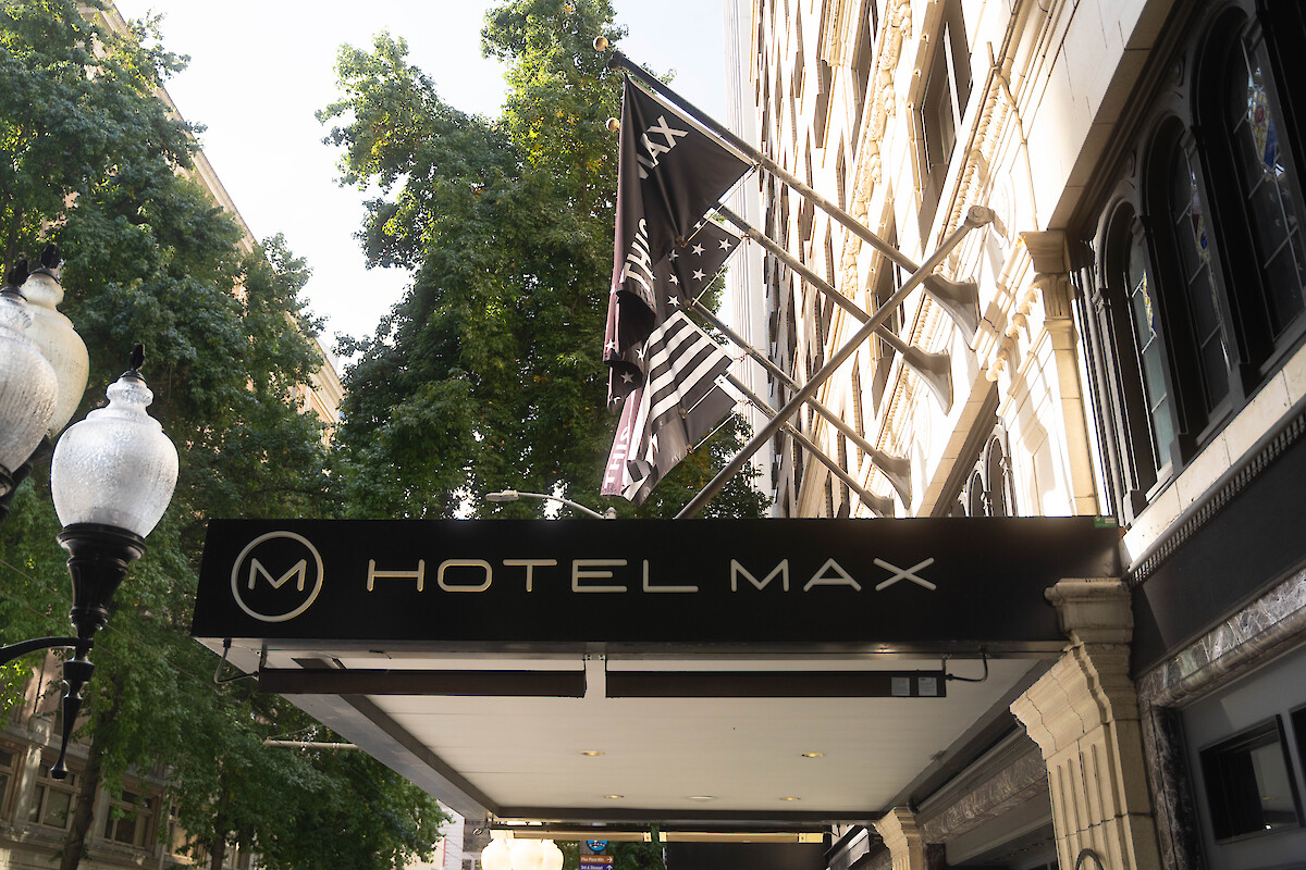 The image shows the entrance of 